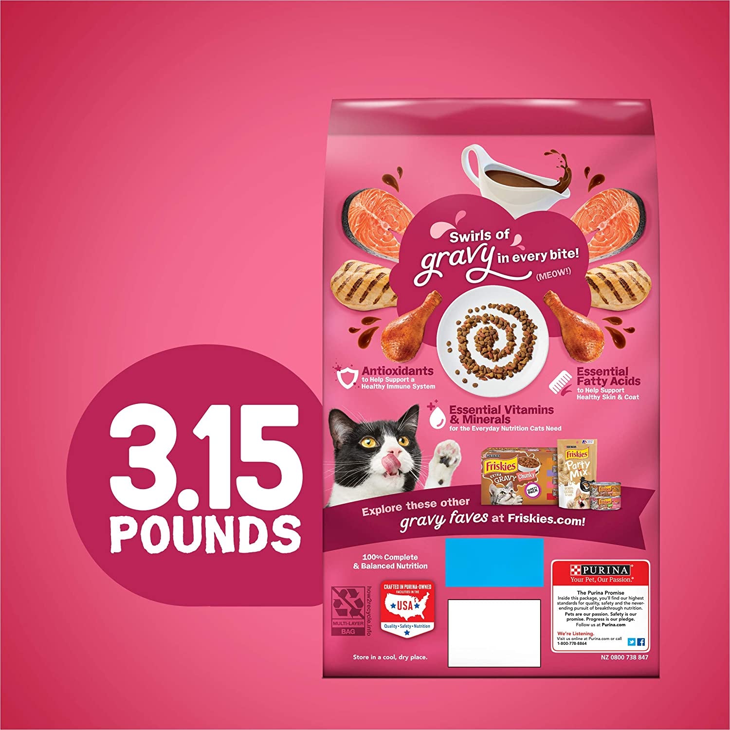 Purina  Gravy Swirlers Adult Dry Cat Food