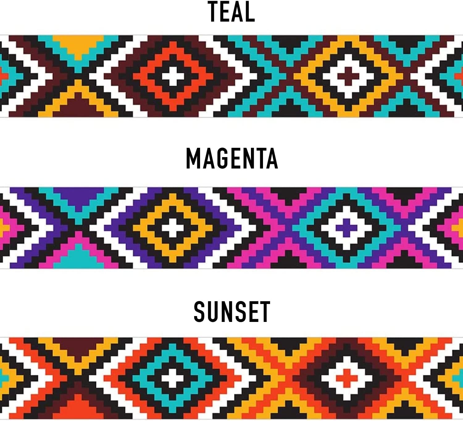 Aztec Dog Collar Adjustable Nylon Tribal Pattern Geometric Pet Collars for Dogs Small Medium Large Puppy