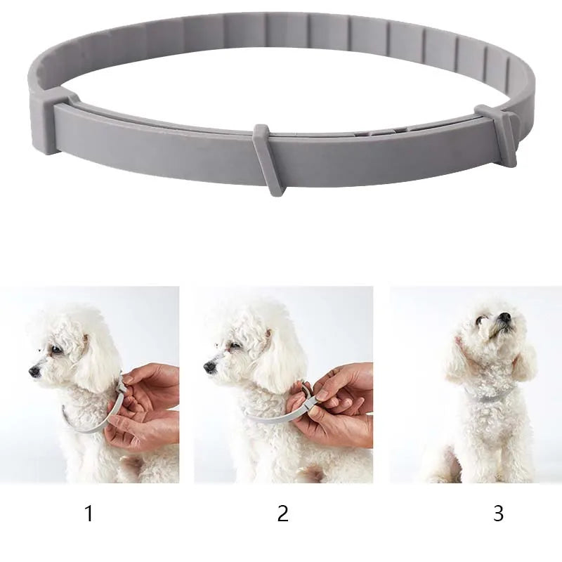 Pet anti Flea Collar Adjustable Antiparasitic Cat Dog Necklace Portable Outdoor Anti-Mosquito & Insect Repellent Pet Supplies