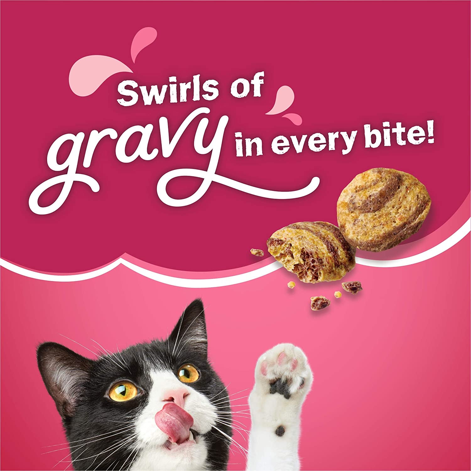 Purina  Gravy Swirlers Adult Dry Cat Food